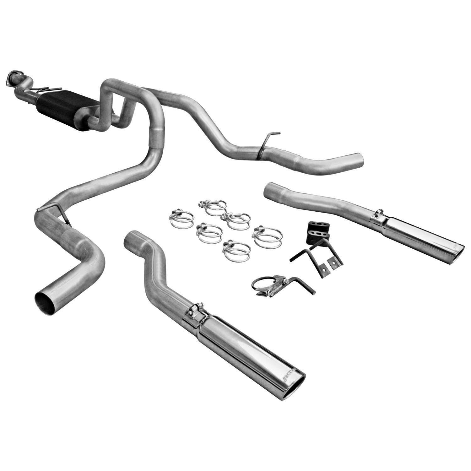 1999-2003 GMC Sierra 1500 SL 4.8L 2DR STD Cab Flowmaster American Thunder Cat-Back Exhaust 78.0 inch Bed - 17435
