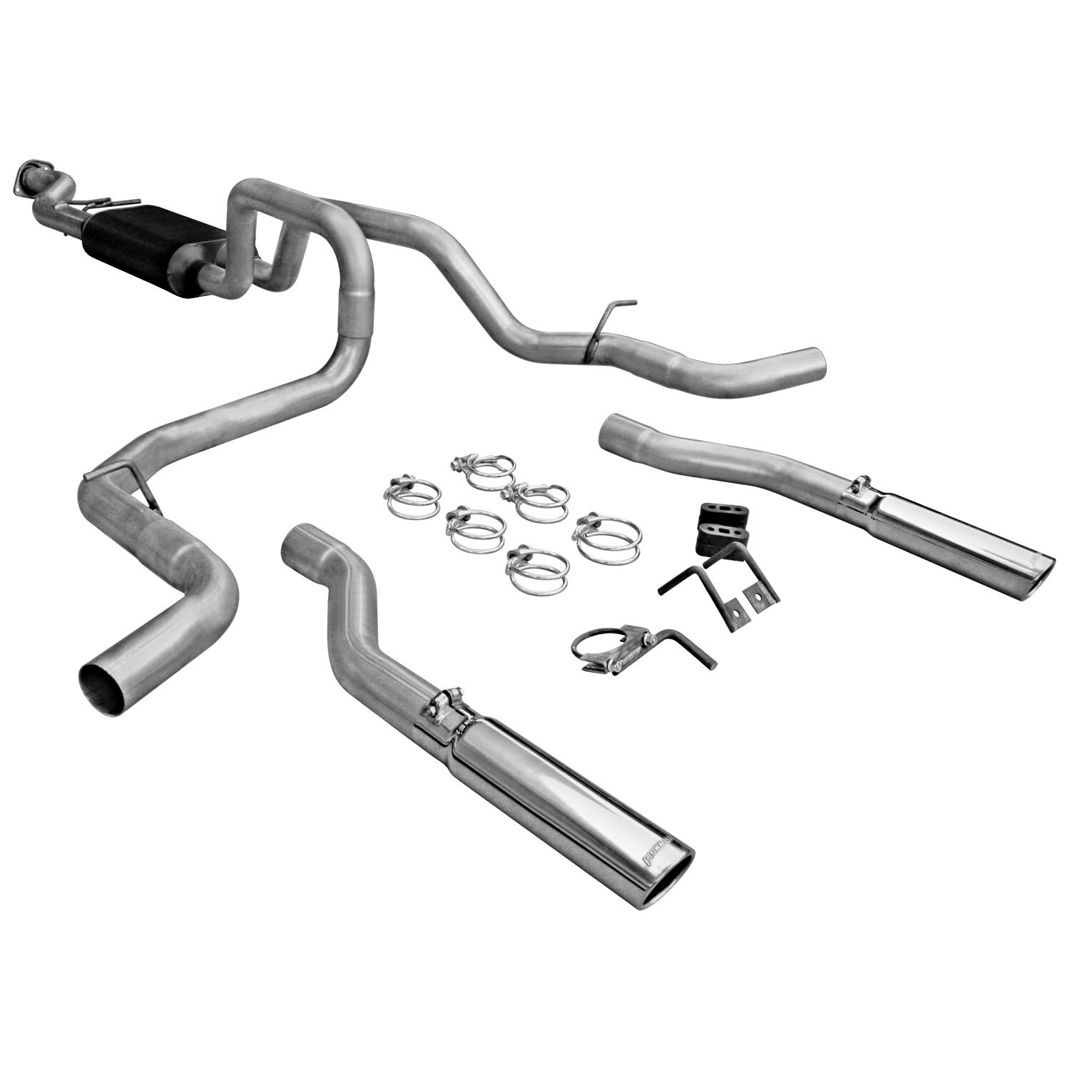 1999-2003 GMC Sierra 1500 SL 4.8L 2DR STD Cab Flowmaster American Thunder Cat-Back Exhaust 78.0 inch Bed - 817435