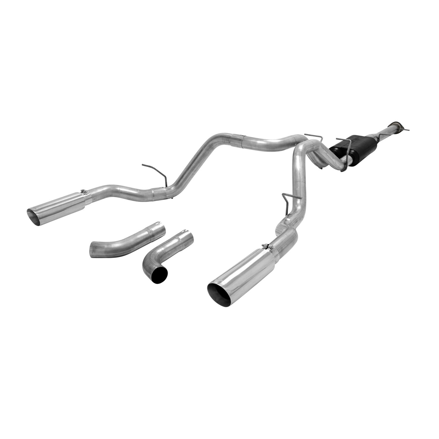 2015-2019 GMC Sierra 2500 HD Base/Denali/SLE/SLT 6.0L Crew Cab Flowmaster American Thunder Cat-Back Exhaust 78.8 inch Bed - 817541