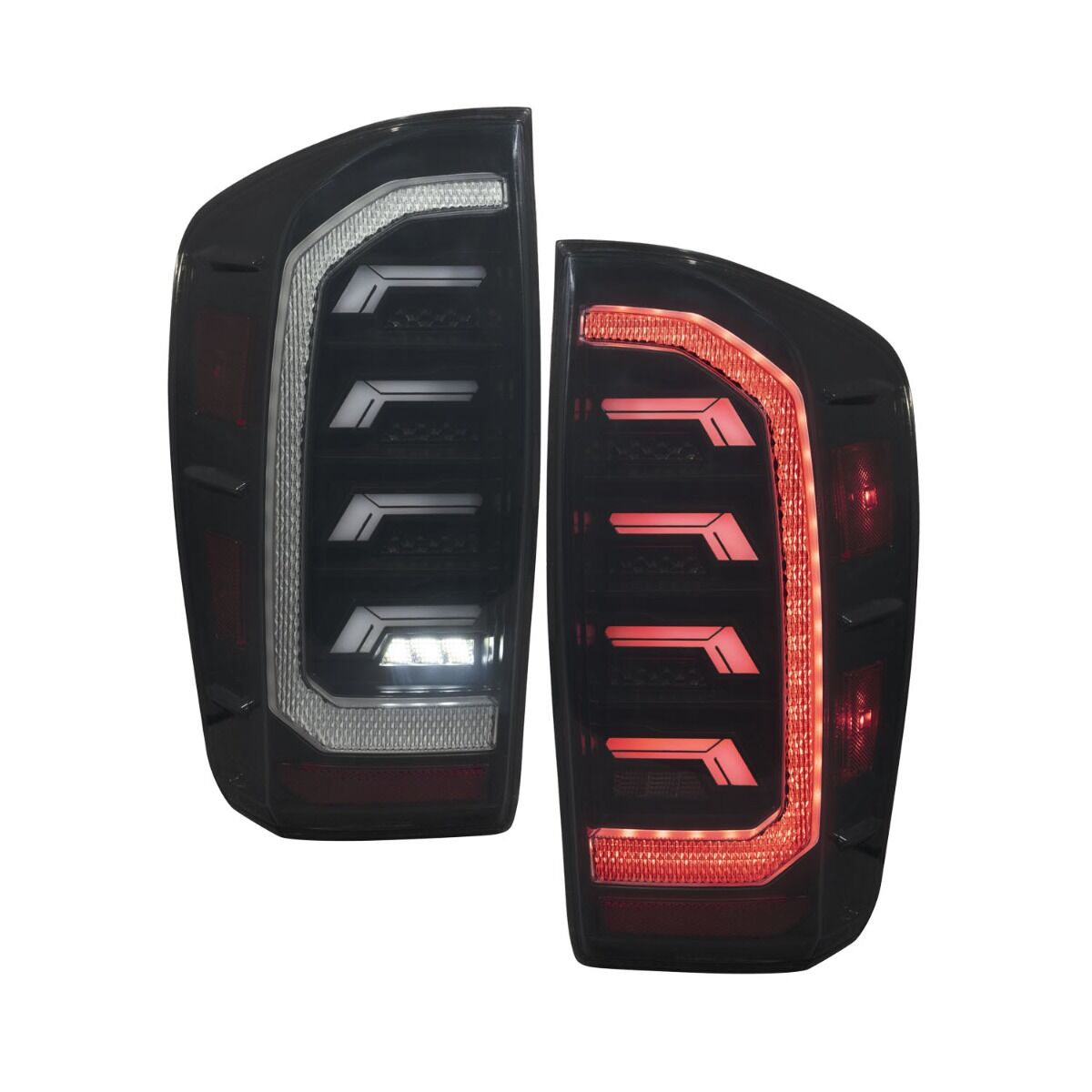 2016-2023 Toyota Tacoma LED Tail Lights - Red Pair By Form Lighting