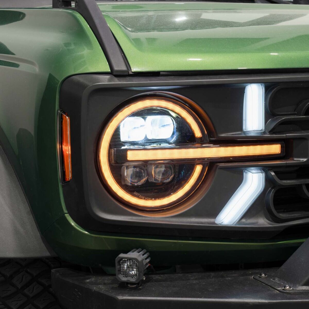 2021-2024 Ford Bronco Sequential LED Projector Headlights Pair By Form Lighting