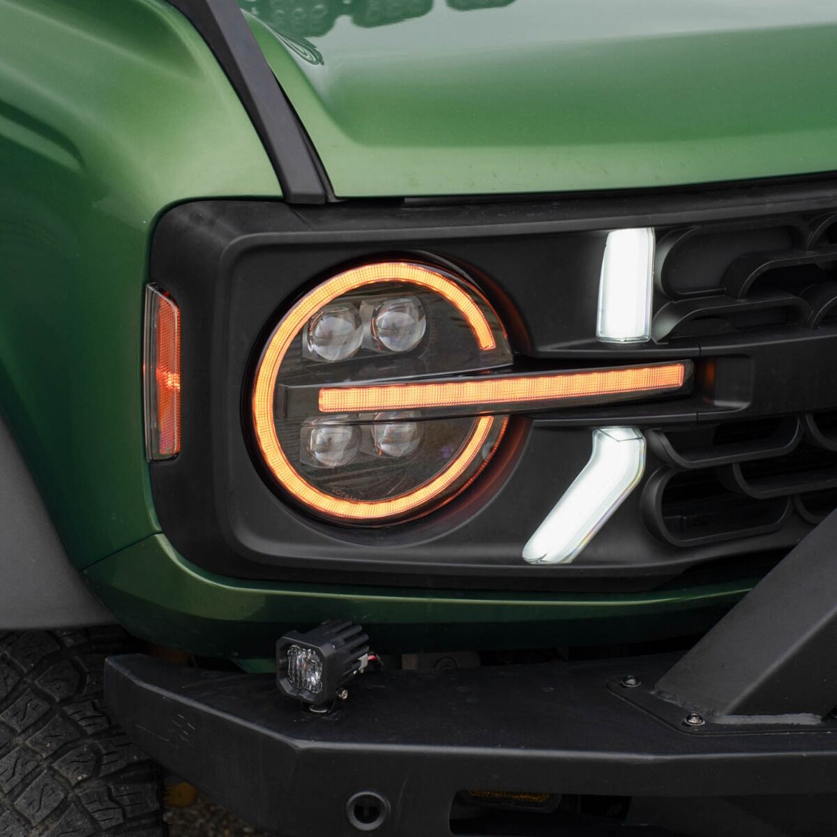 2021-2024 Ford Bronco Sequential LED Projector Headlights Pair By Form Lighting