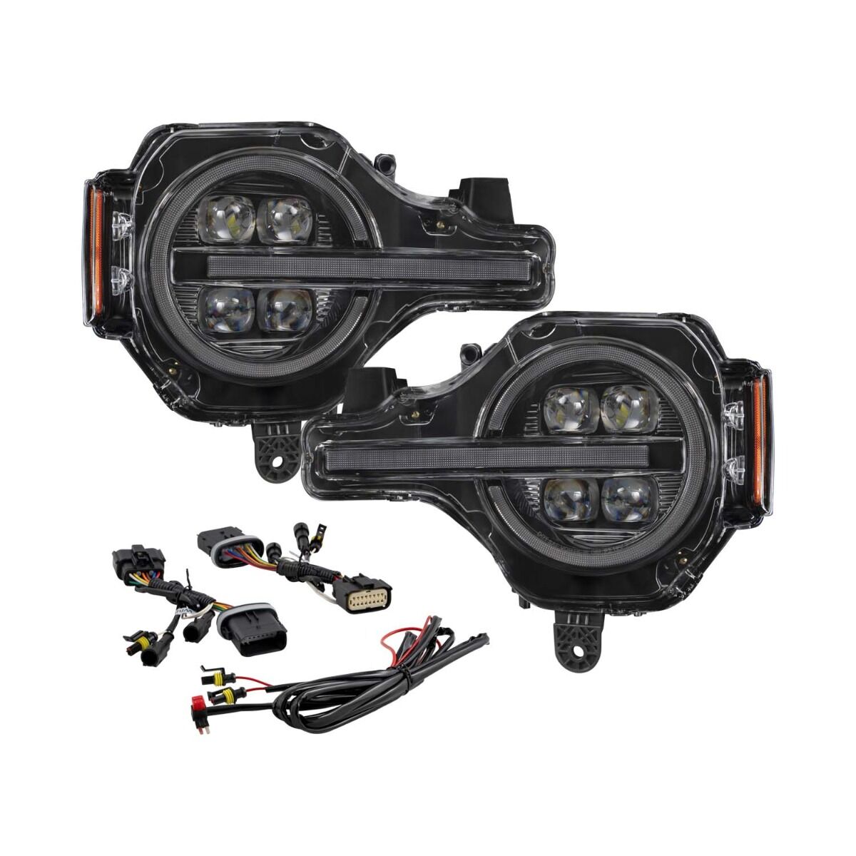 2021-2024 Ford Bronco Sequential LED Projector Headlights Pair By Form Lighting