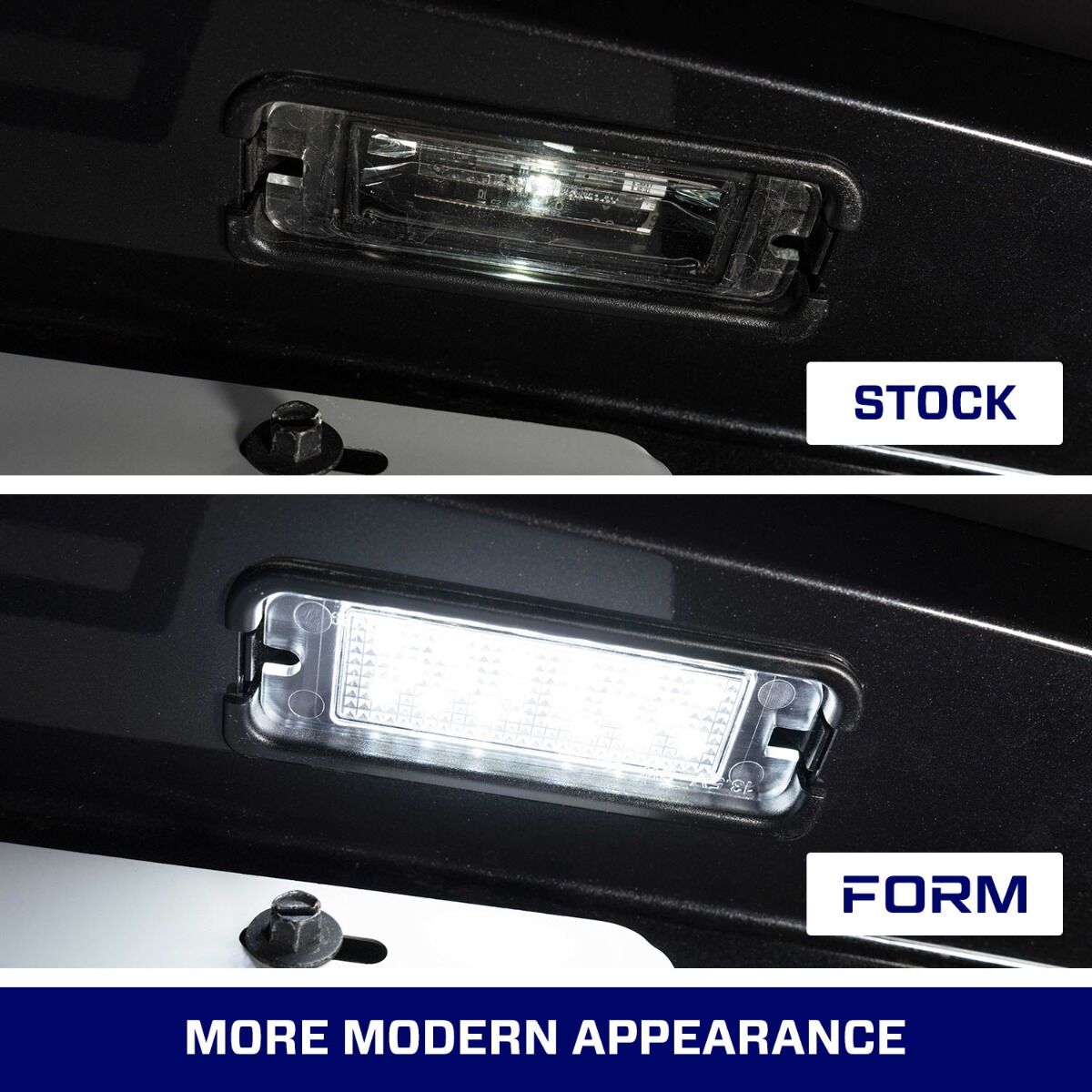 2015-Present Ford Mustang LED License Plate Lights Pair By Form Lighting