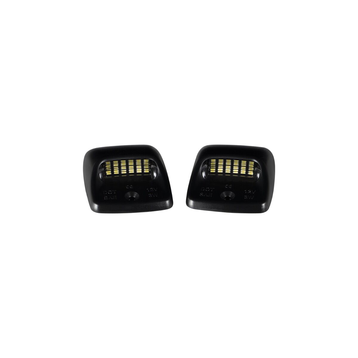 2000-2013 Toyota Tundra LED License Plate Lights Pair - Clear By Form Lighting - FL0058-form-lic-3531