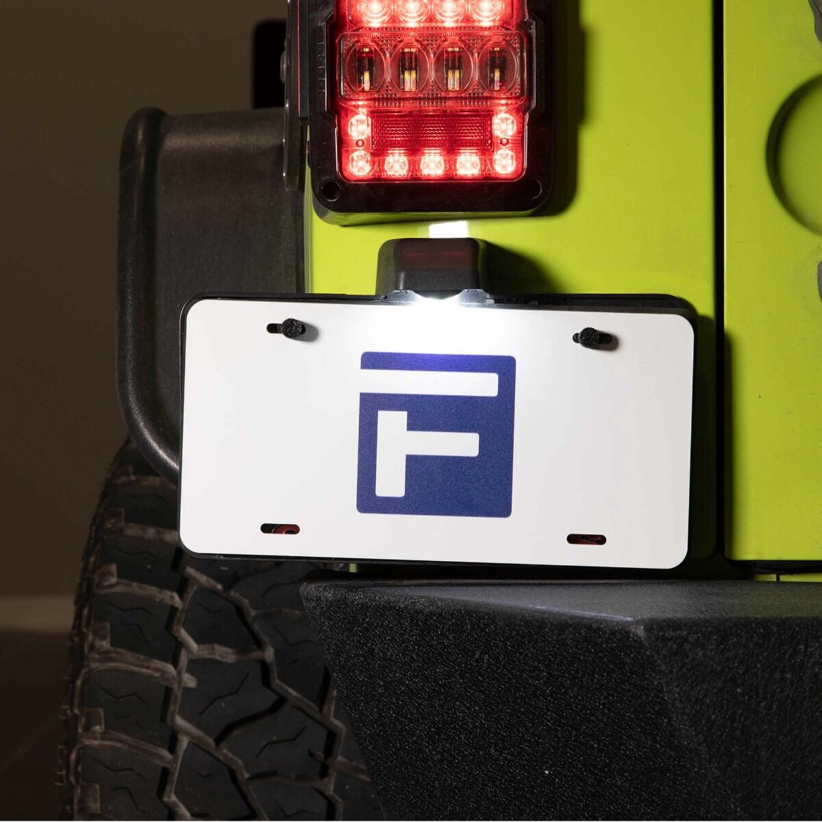 2009-2018 Jeep JK Wrangler LED License Plate Lights Pair - Clear By Form Lighting