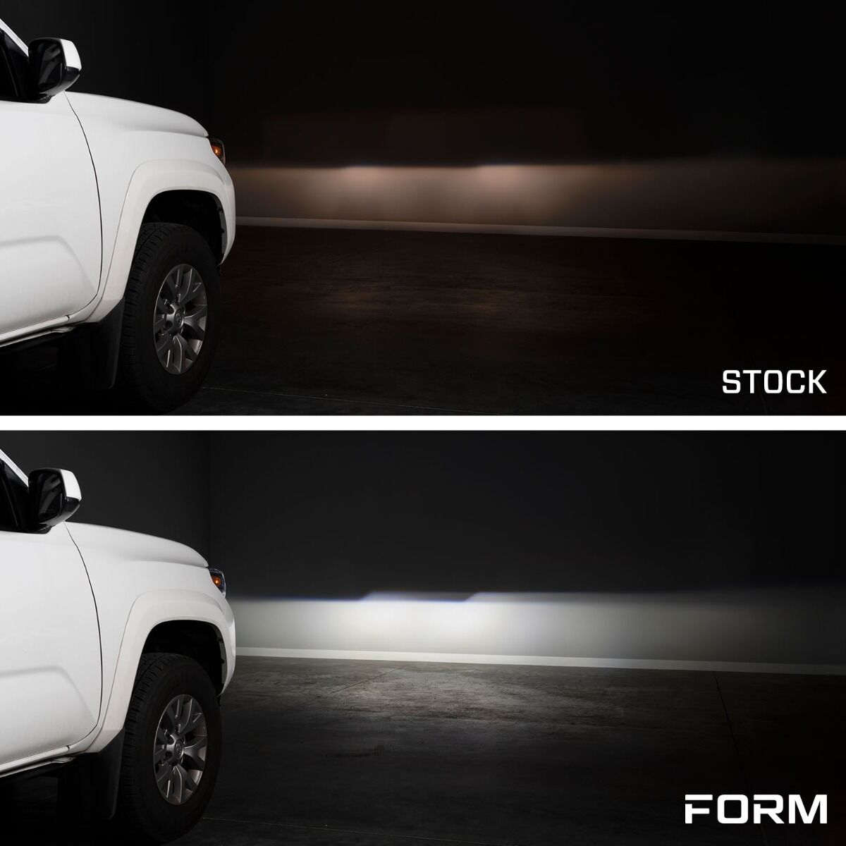 2016-2023 Toyota Tacoma Sequential LED Projector Headlights with Amber DRL Pair By Form Lighting