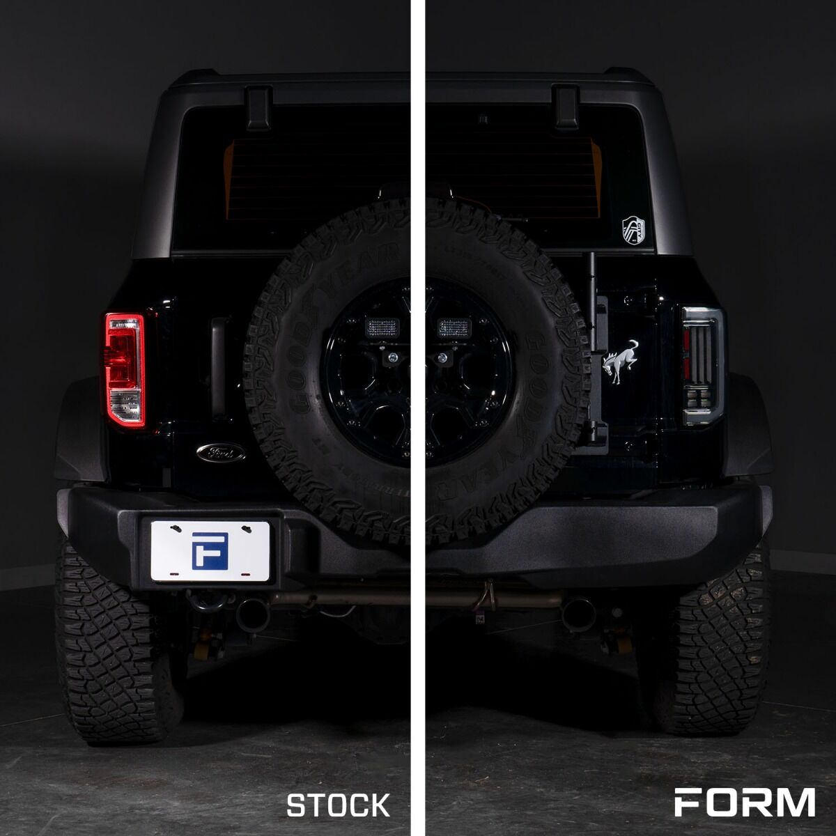 21-25 Ford Bronco LED Tail Lights - Red (Pair) By Form Lighting