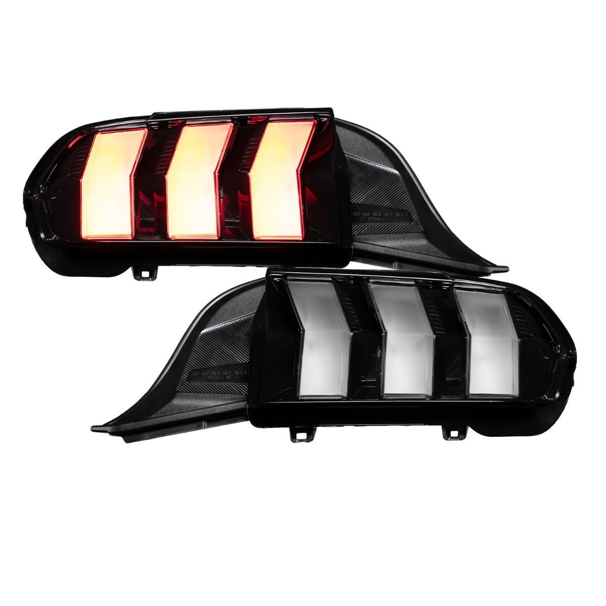 24-25 Ford Mustang Sequential LED Tail Lights - Clear (Pair) By Form Lighting