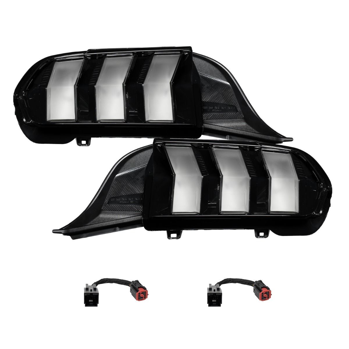 24-25 Ford Mustang Sequential LED Tail Lights - Clear (Pair) By Form Lighting - FL0087