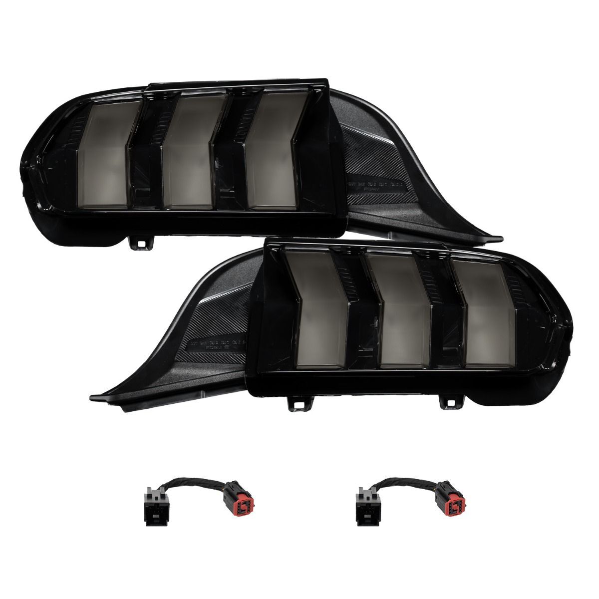 24-25 Ford Mustang Sequential LED Tail Lights - Smoked (Pair) By Form Lighting - FL0088