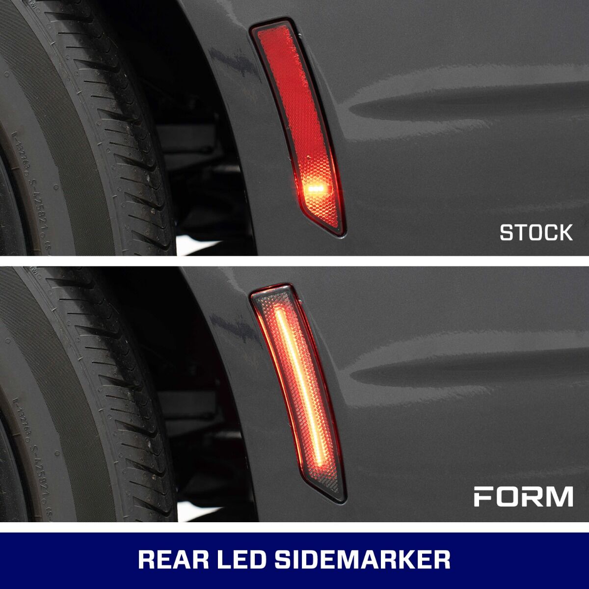 2024-2025 Mustang LED Sidemarkers Smoked Set By Form Lighting
