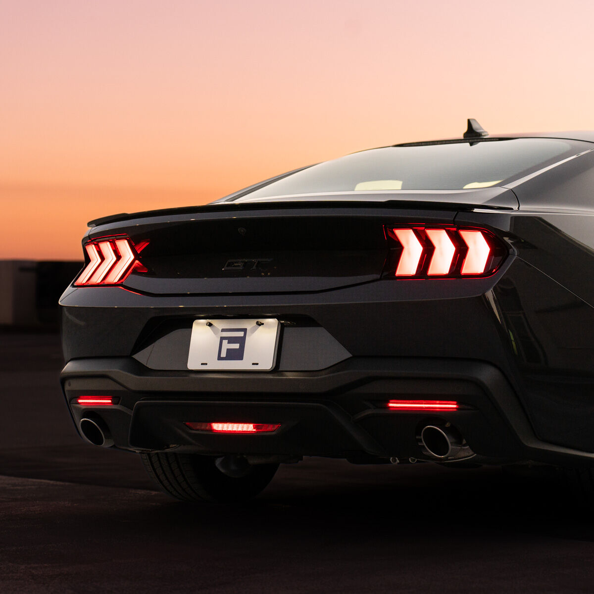 2018-Present Ford Mustang LED Rear Reflector Red Pair By Form Lighting