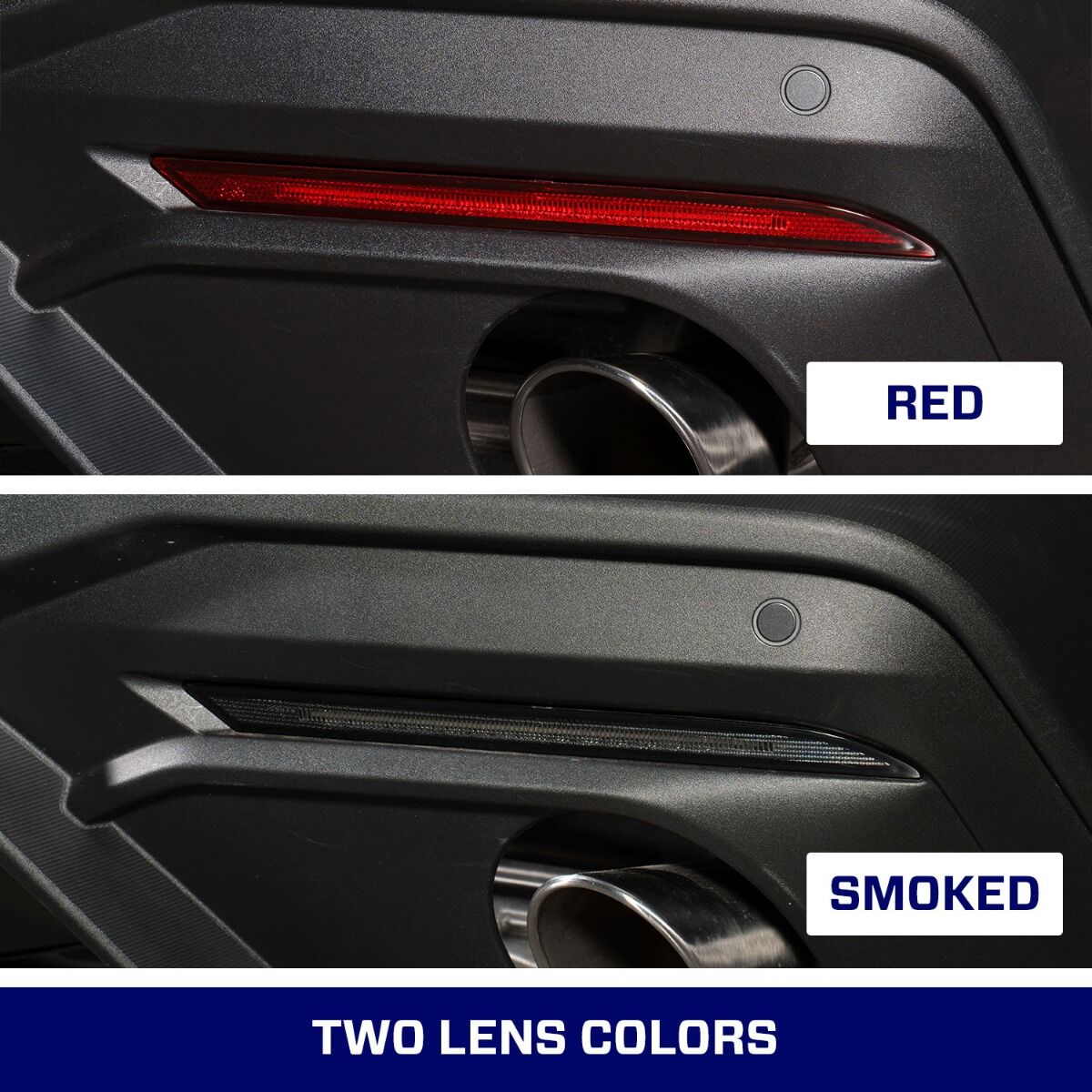 2018-Present Ford Mustang LED Rear Reflector Red Pair By Form Lighting