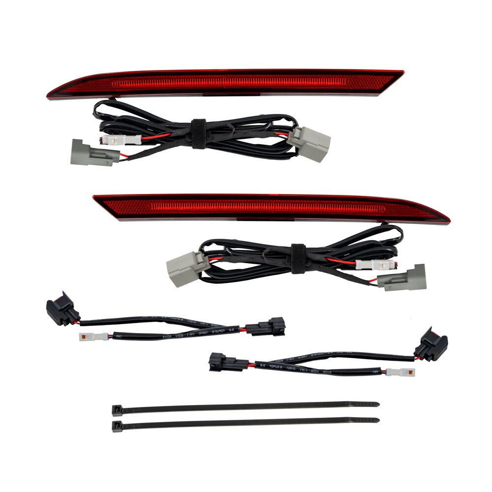 2018-Present Ford Mustang LED Rear Reflector Red Pair By Form Lighting - FL0094