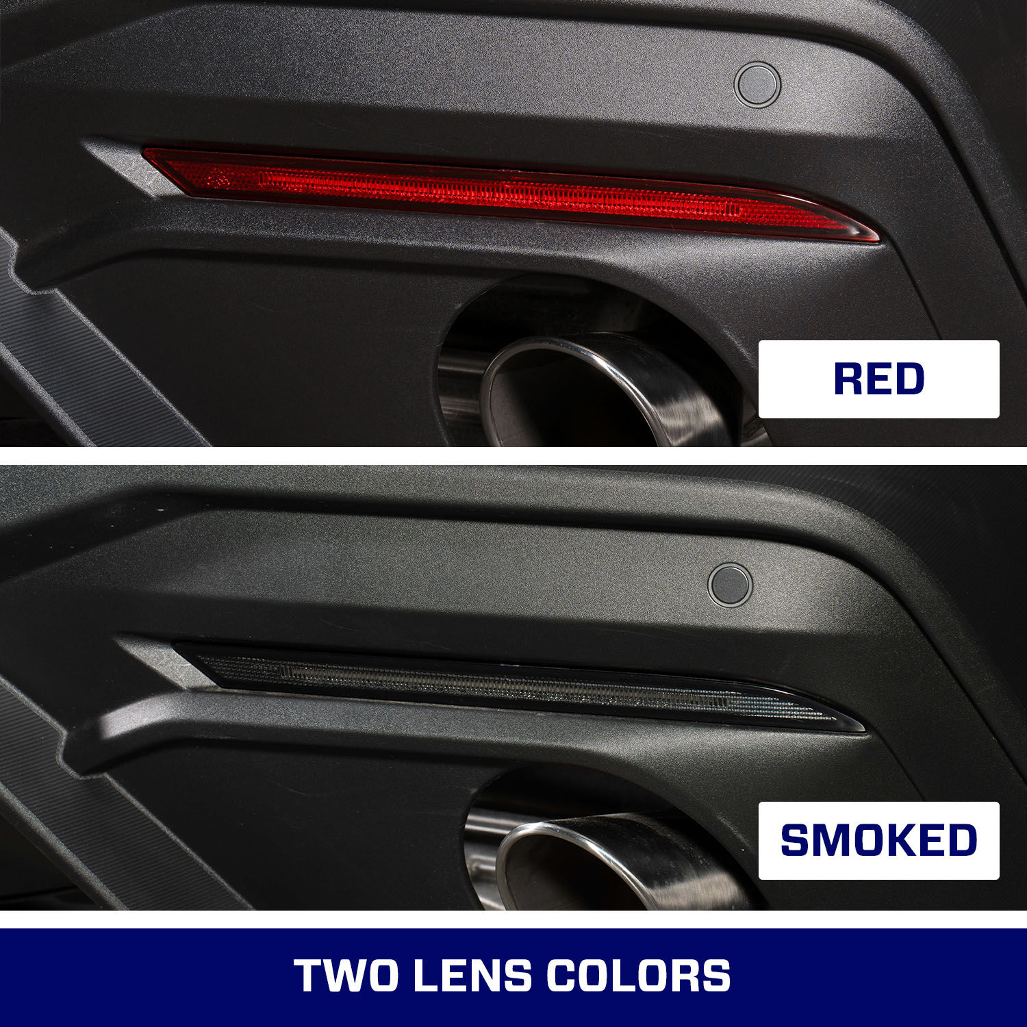 2024-2025 Mustang LED Rear Reflector Smoked Pair By Form Lighting