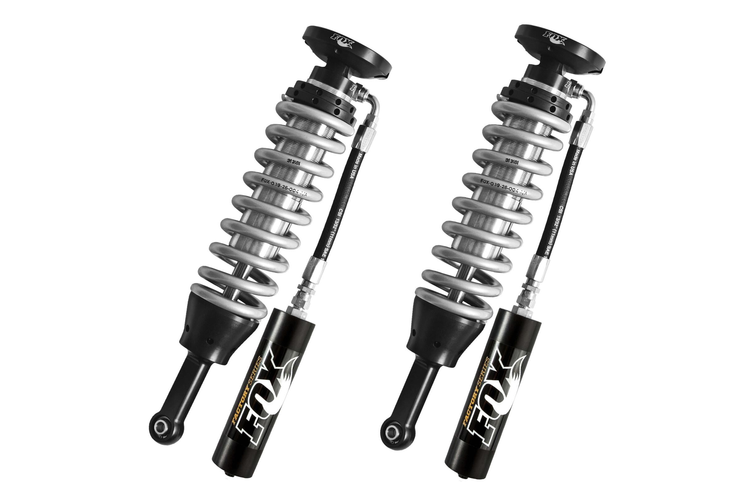 2009-2013 Ford F-150 4WD Front Coilover 2.5 Series Remote Reservoir 5.4 Inch 0-2 Inch Lift Eyelet/OEM Fox Offroad Shocks - FOX-88002634