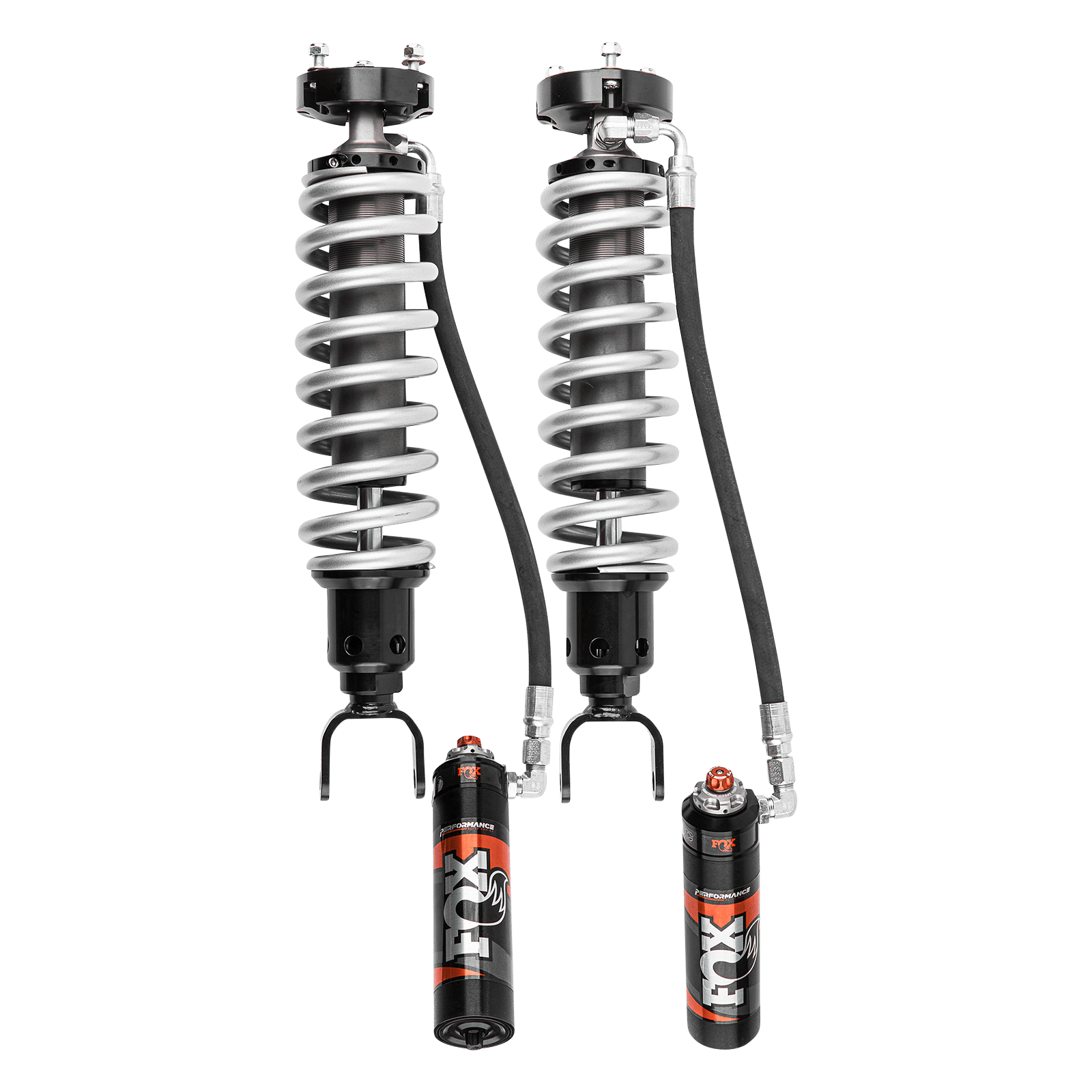 2019-2025 Ram 1500 Front Coilover Performance Elite 2.5 Remote Reservoir 2 Inch Lift Dual Speed Compression Adjuster Fox Offroad Shocks - FOX-88306165