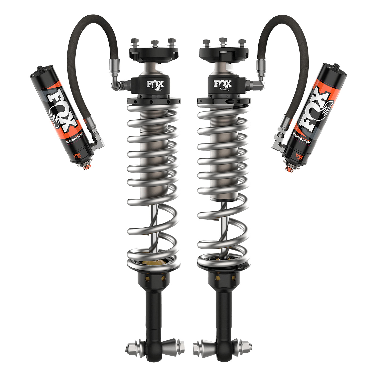 2021-2025 Ford Bronco 4 Door No Raptor Rear Coilover Performance Elite 2.5 Remote Reservoir Base 2-2.5 Inch Lift Sasquatch 2 Inch Dual Speed Compression Adjuster Fox Offroad Shocks - FOX-88306213