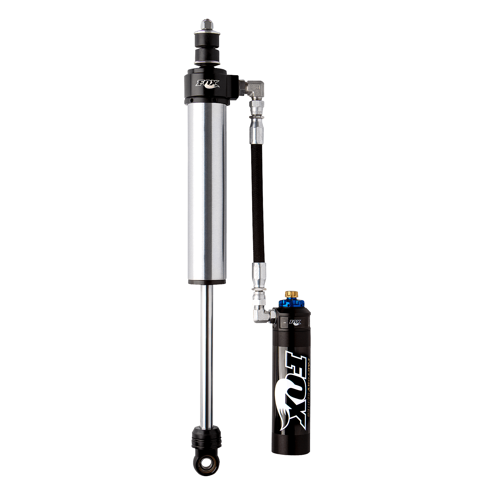2005-2024 Ford F-250/F-350 Superduty Front Factory Race 2.5 Remote Reservoir 8.8 Inch 2-3.5 Inch Lift Dual Speed Compression Adjuster Fox Offroad Shocks - FOX-88326011
