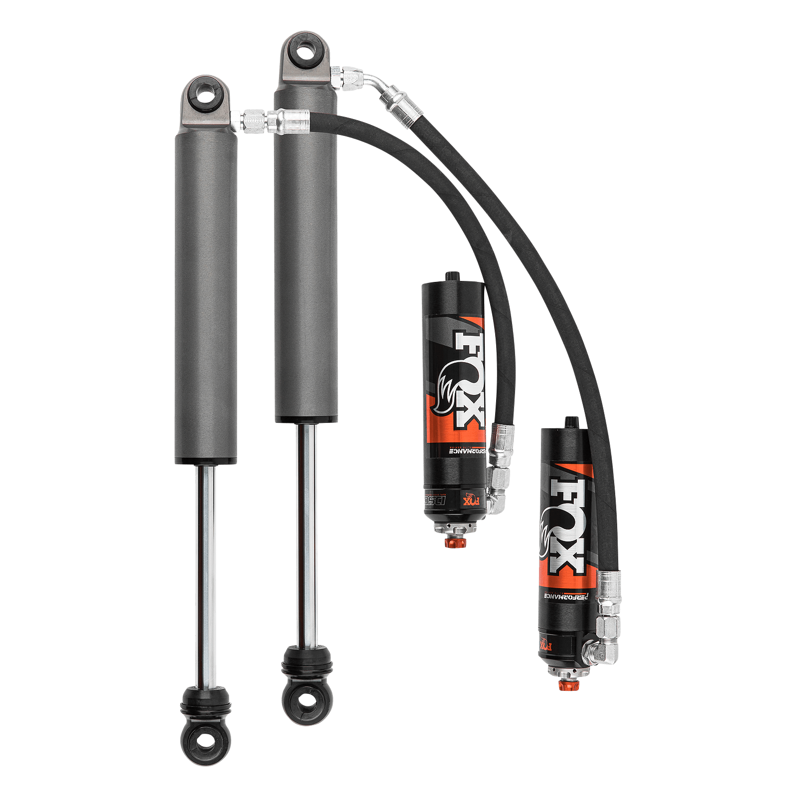 2019-2024 Silverado/Sierra 1500 Rear 2.5 Truck FRS Remote Reservoir 0-2 Inch Lift Dual Speed Compression Adjuster Fox Offroad Shocks - FOX-88326060