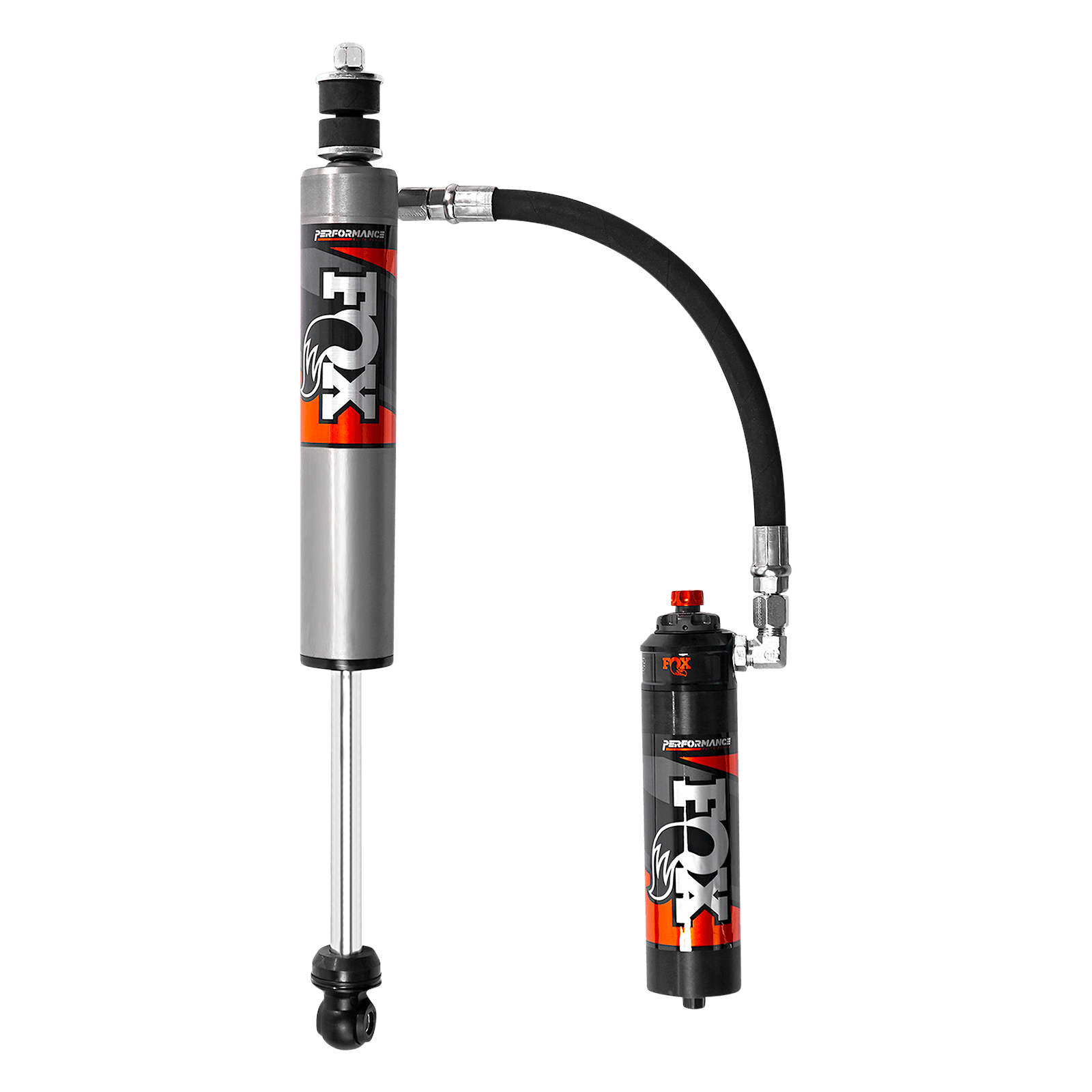 2007-2018 Jeep Wrangler JK Front Performance Elite 2.5 Remote Reservoir 2.5-4 Inch Lift Dual Speed Compression Adjuster Fox Offroad Shocks - FOX-88326091