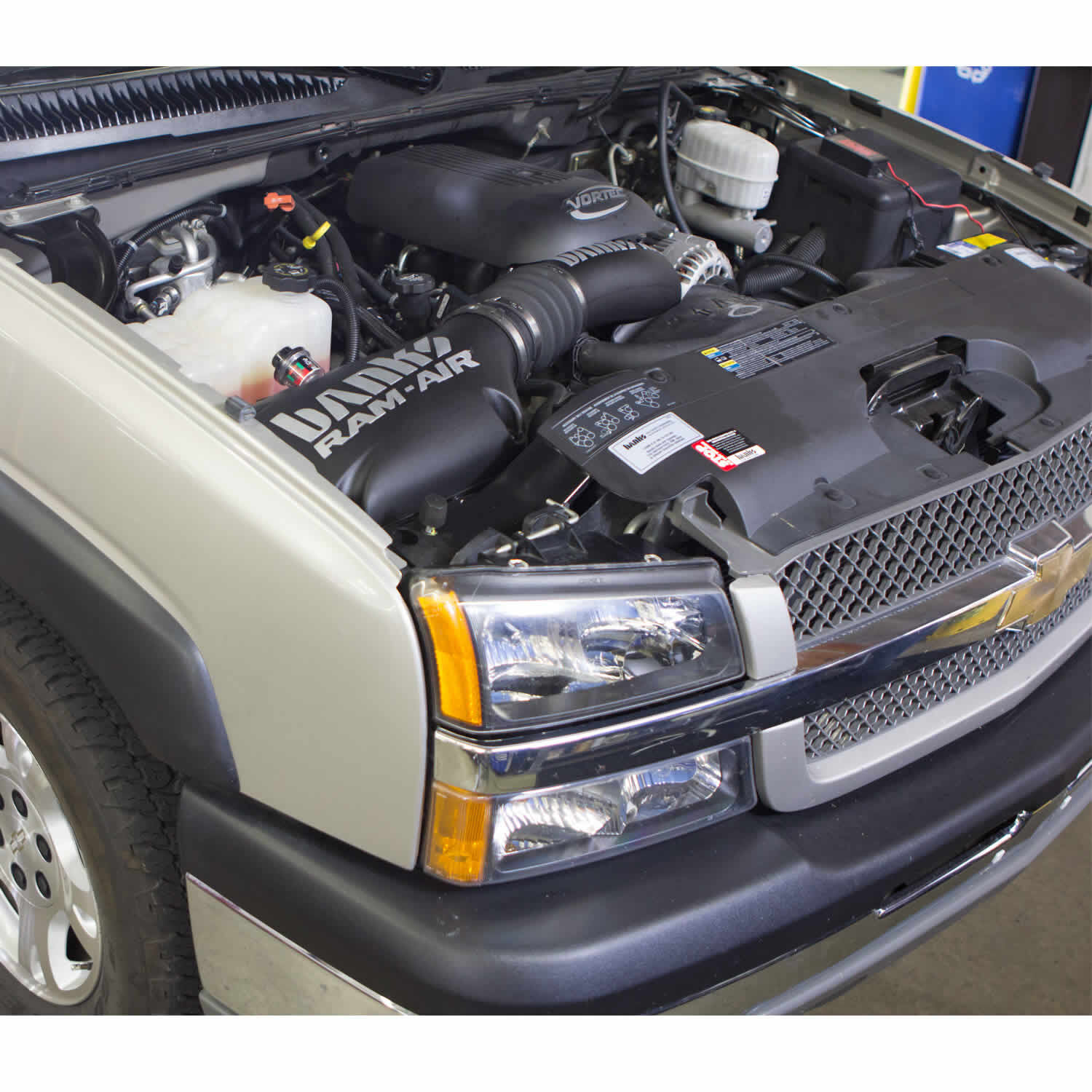 Ram-Air Cold-Air Intake System Oiled Filter 99-08 Chevy/GMC 1500 W/Electric Fan Banks Power