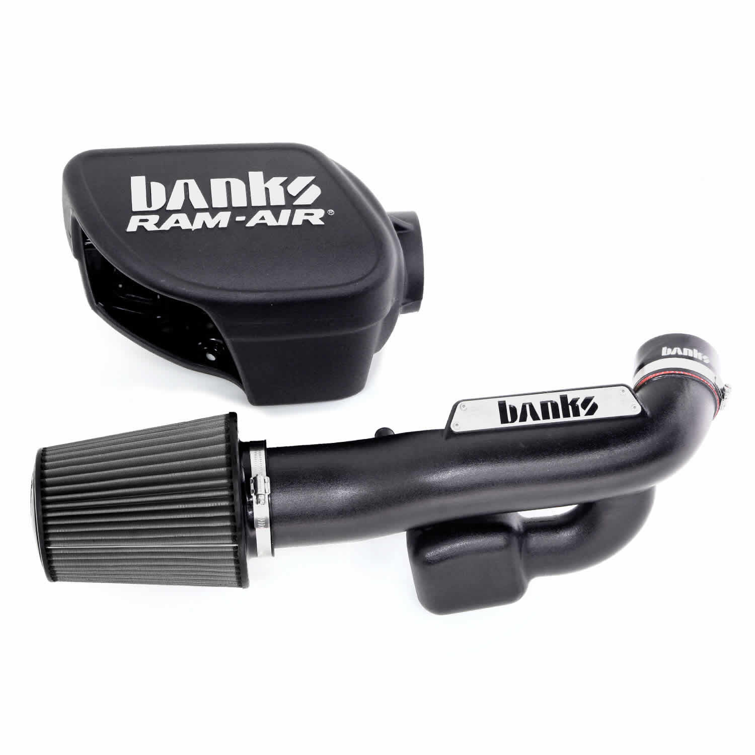 Ram-Air Cold-Air Intake System Dry Filter 12-16 Jeep 3.6L Wrangler Banks Power - 41837-D