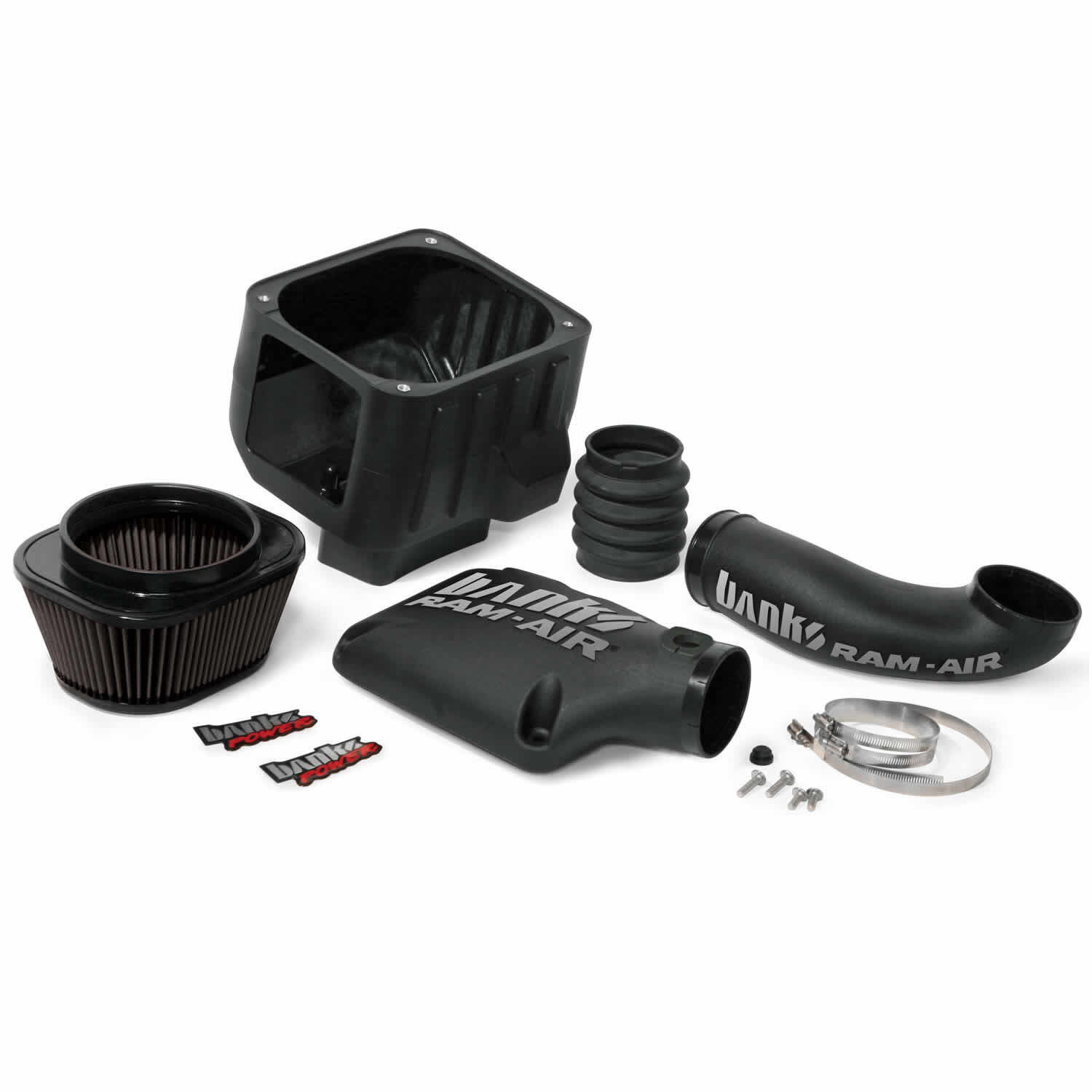 Ram-Air Cold-Air Intake System Dry Filter 09-12 Chevy/GMC 1500 W/Electric Fan Banks Power - 41850-D