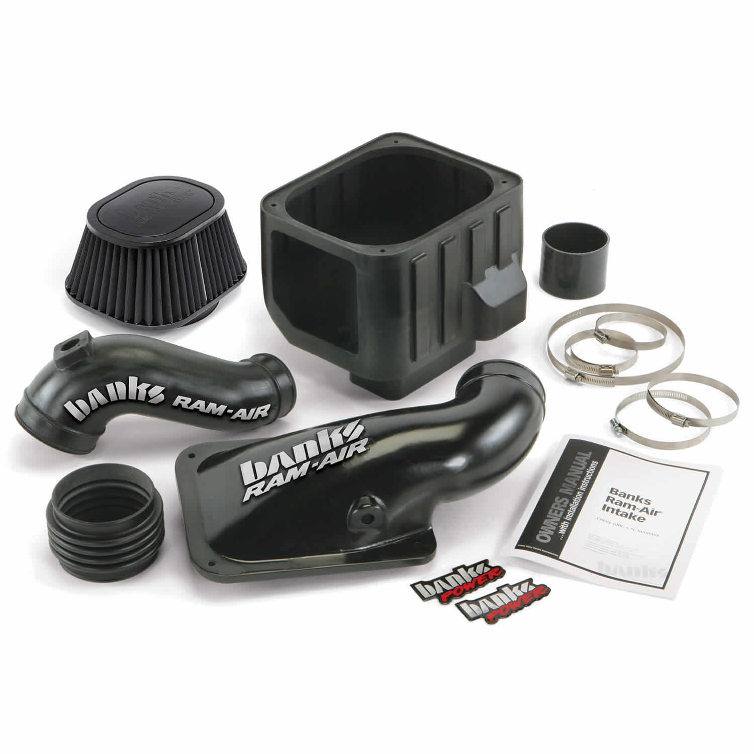 Ram-Air Cold-Air Intake System Dry Filter 01-04 Chevy/GMC 6.6L LB7 Banks Power - 42132-D