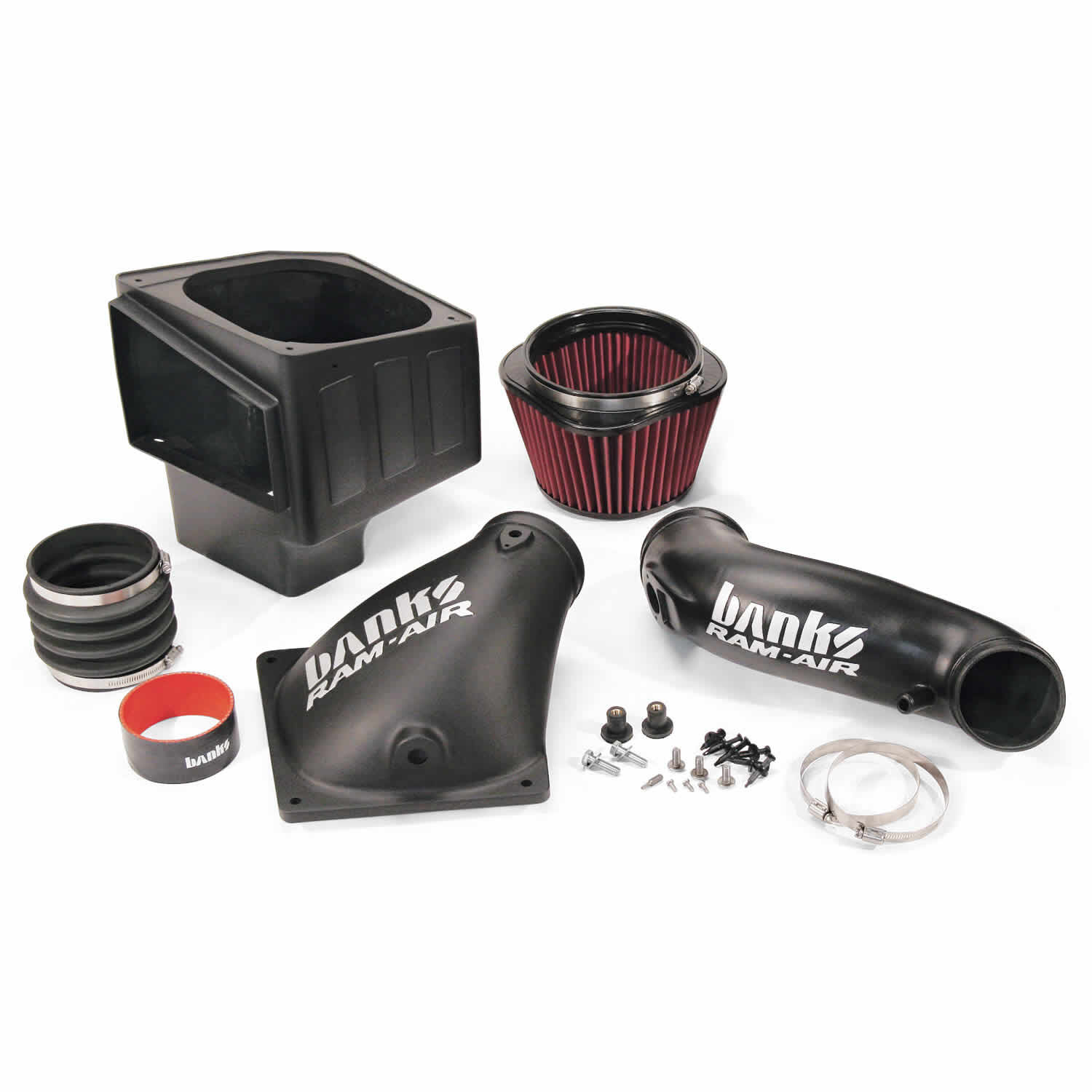 Ram-Air Cold-Air Intake System Oiled Filter 10-12 Dodge/Ram 6.7L Banks Power - 42180
