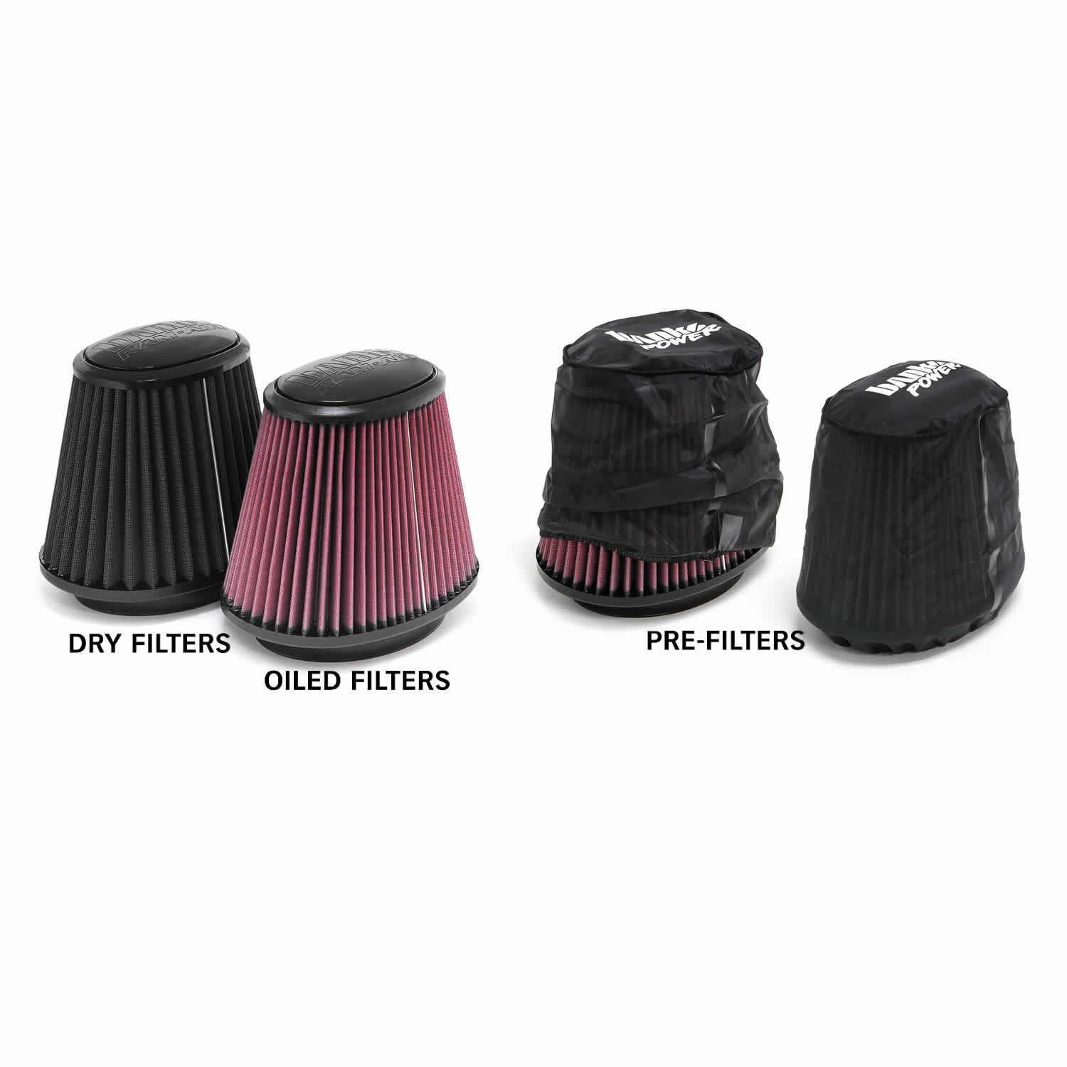 Ram-Air Cold-Air Intake System Dry Filter 11-16 Ford 6.7L F250 F350 F450 Banks Power