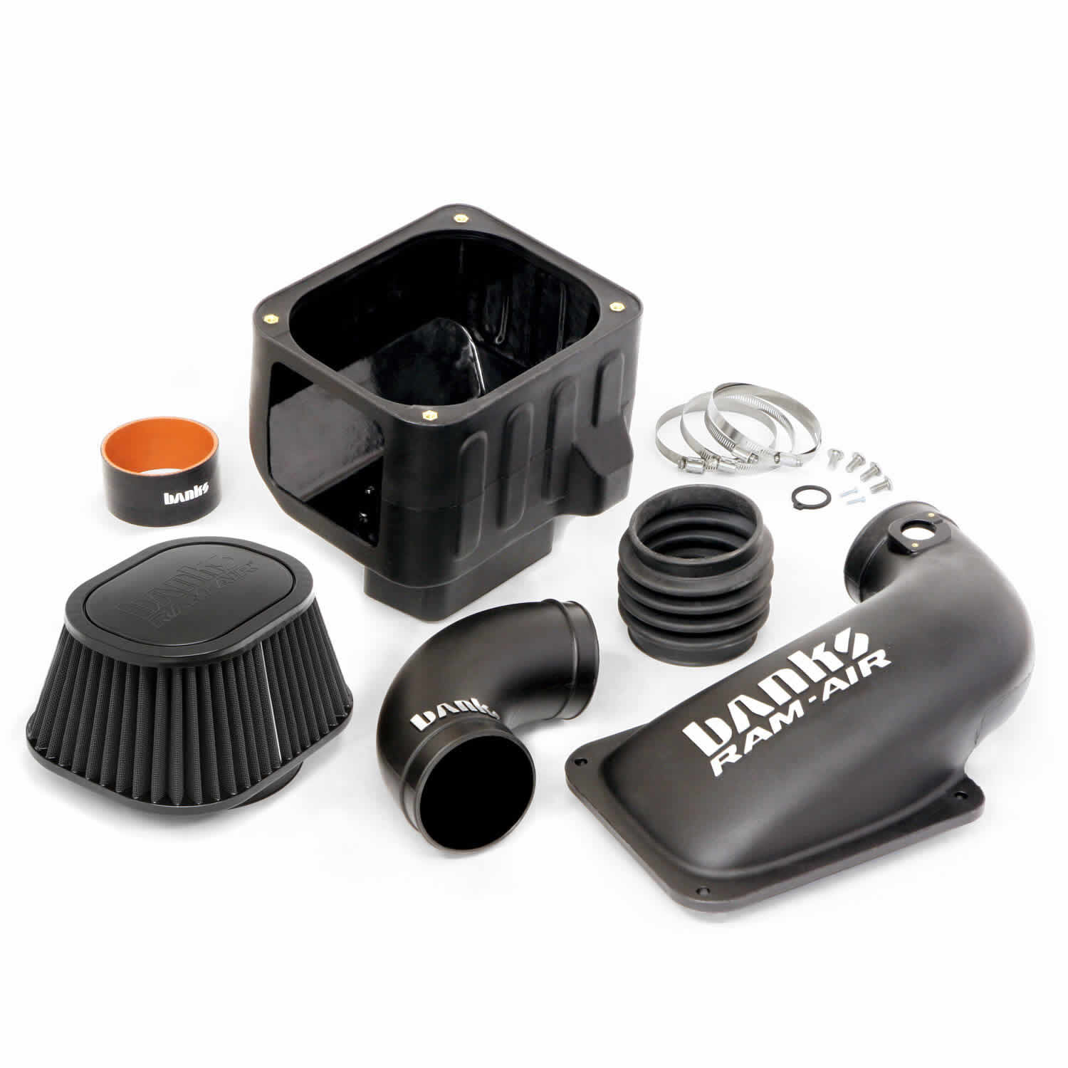 Ram-Air Cold-Air Intake System Dry Filter 13-14 Chevy/GMC 6.6L LML Banks Power - 42230-D