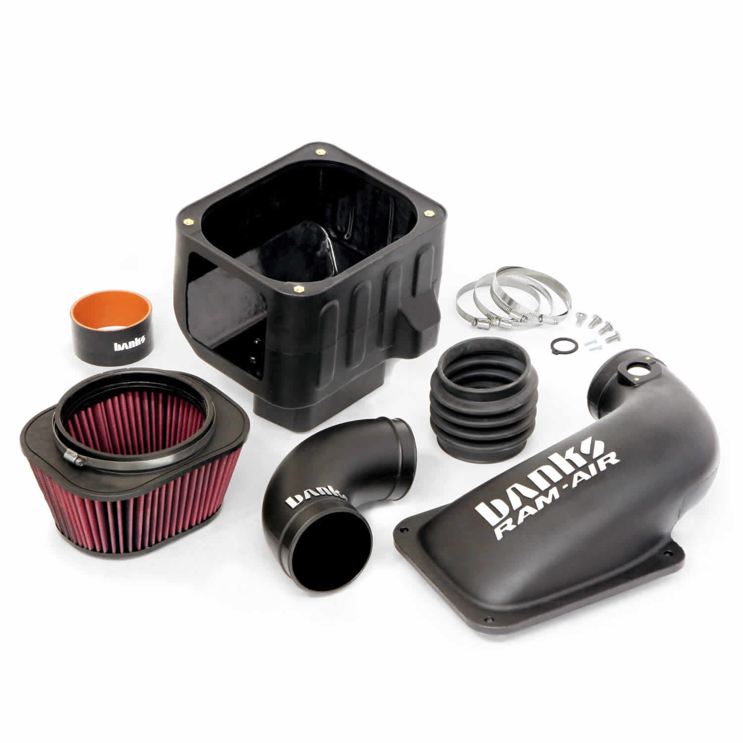 Ram-Air Cold-Air Intake System Oiled Filter 13-14 Chevy/GMC 6.6L LML Banks Power - 42230