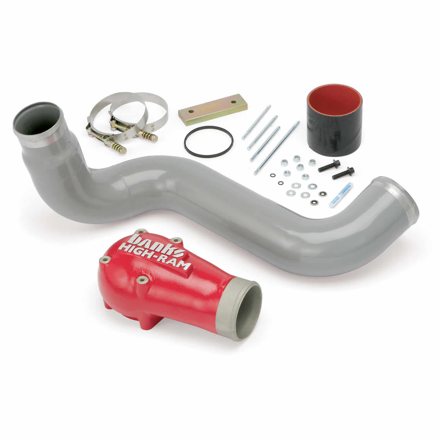 High-Ram Air Intake Elbow 03-04 Ford 6.0L Stock Intercooler Banks Power - 42750