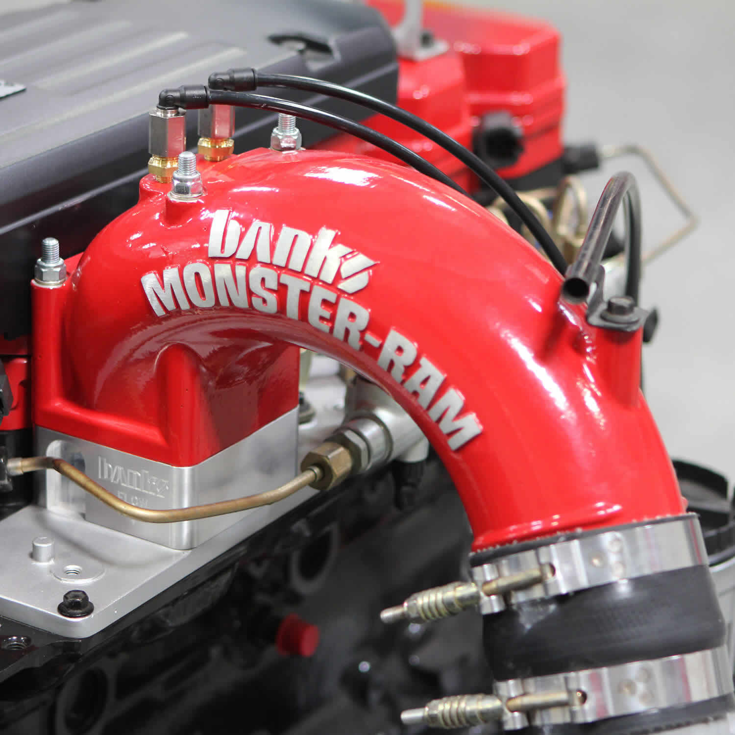 Monster-Ram Intake Elbow W/Boost Tube 98-02 Dodge 5.9L Banks Power