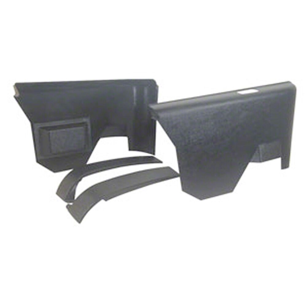 1970-1972 Pontiac Grand Prix Rear/LH/RH Armrest Panels Black - GMK4033645701S - 9806350