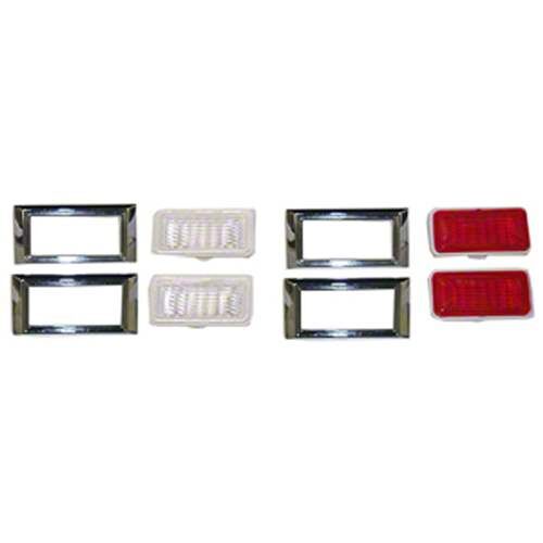 1968 Chevrolet Camaro/Nova 4Cyl/6Cyl Side Marker Set 22 Pieces With Nuts - GMK4012905681S -