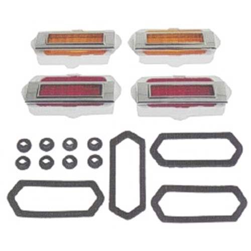 1969 Chevrolet Camaro Side Marker Set 8-Pieces - GMK402090569S -