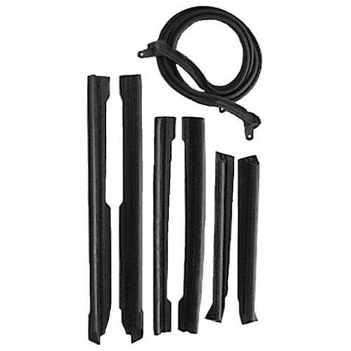 1968-1972 Chevrolet Chevelle Weatherstrip Kit Convertible Top 7-Piece Set - GMK403290268S -
