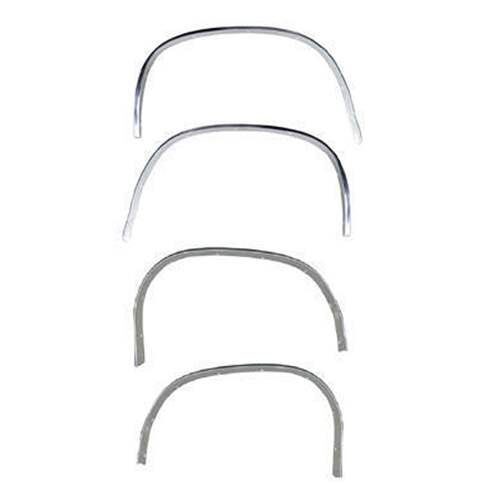 1970-1972 Chevrolet Malibu Front & Rear Wheel Opening Molding Set 4 Piece Set - GMK403395070S -