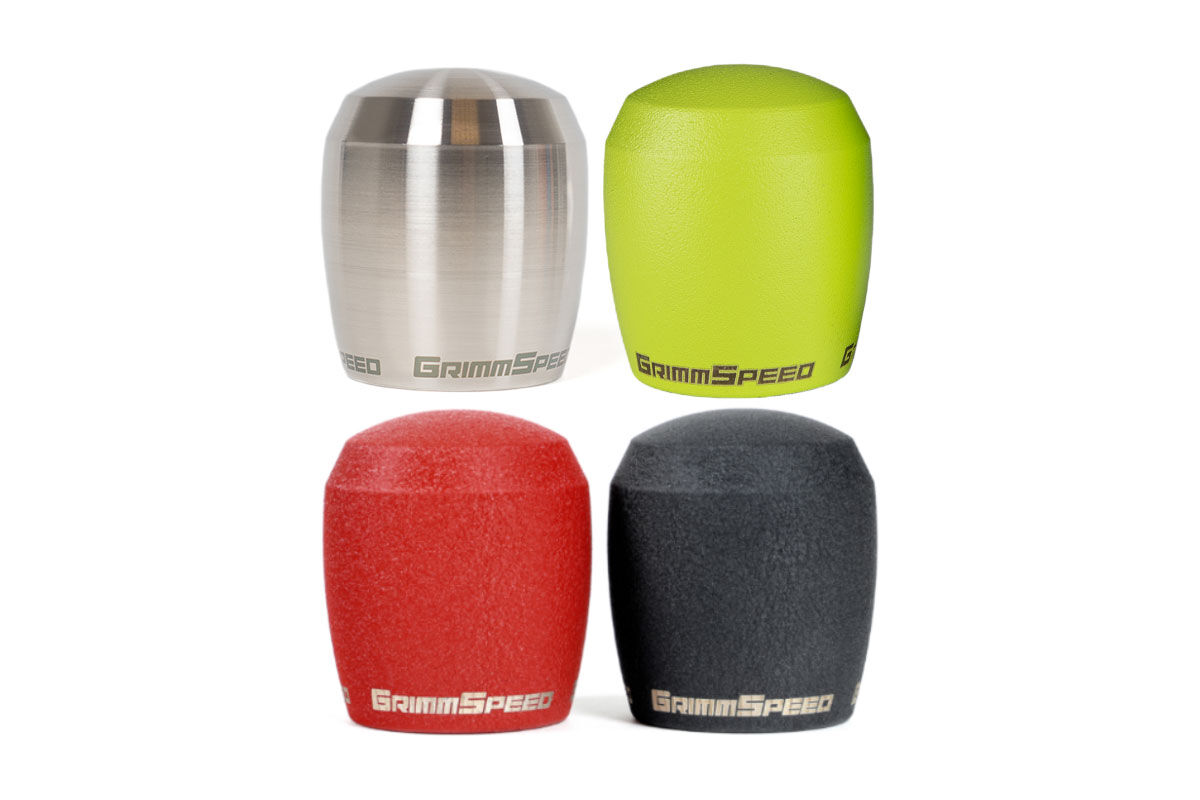 Stubby Shift Knob Stainless Steel Raw M12x1.25 Manual For Subaru/Ford GrimmSpeed - 038011