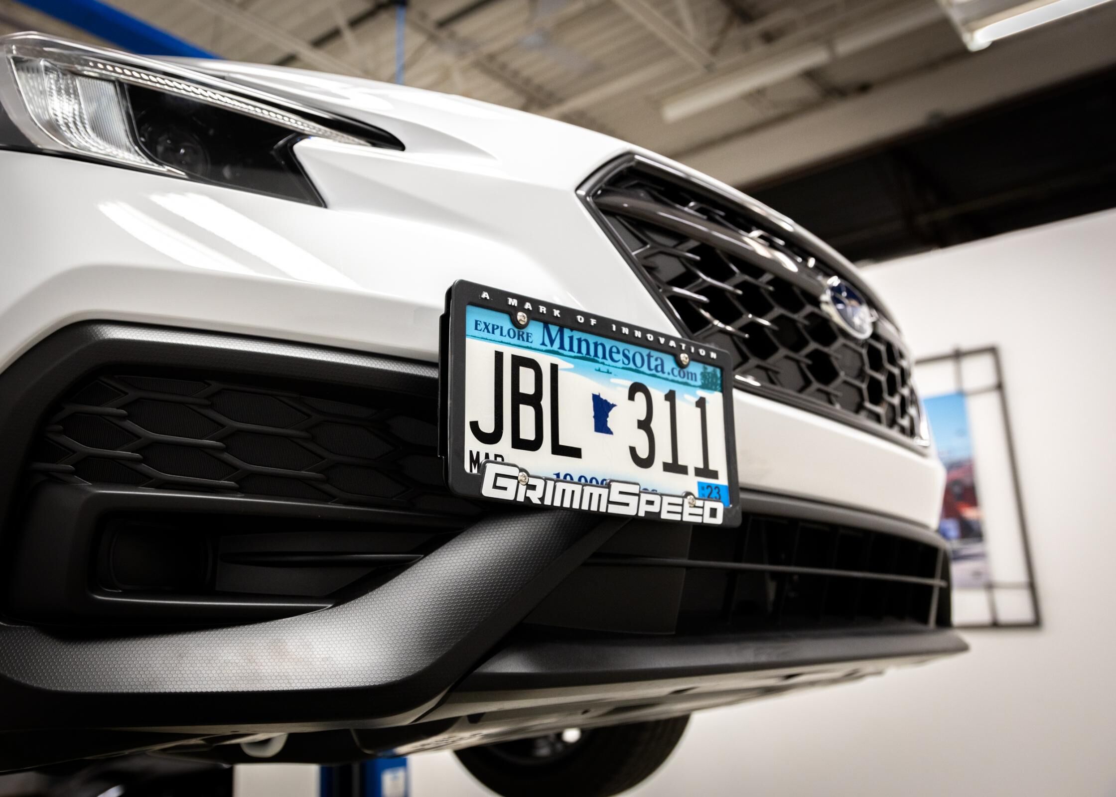 2018-2024 Subaru Crosstrek License Plate Relocation Kit by GrimmSpeed