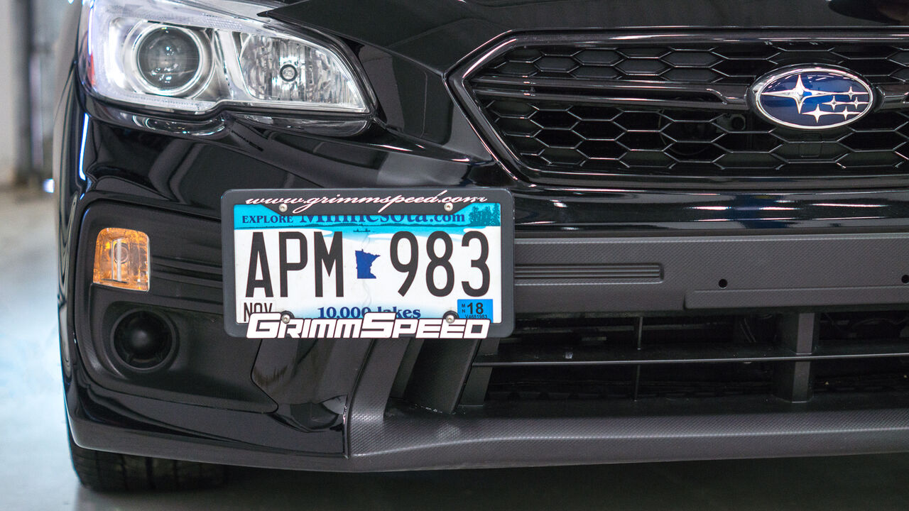 2018-2024 Subaru Crosstrek License Plate Relocation Kit by GrimmSpeed