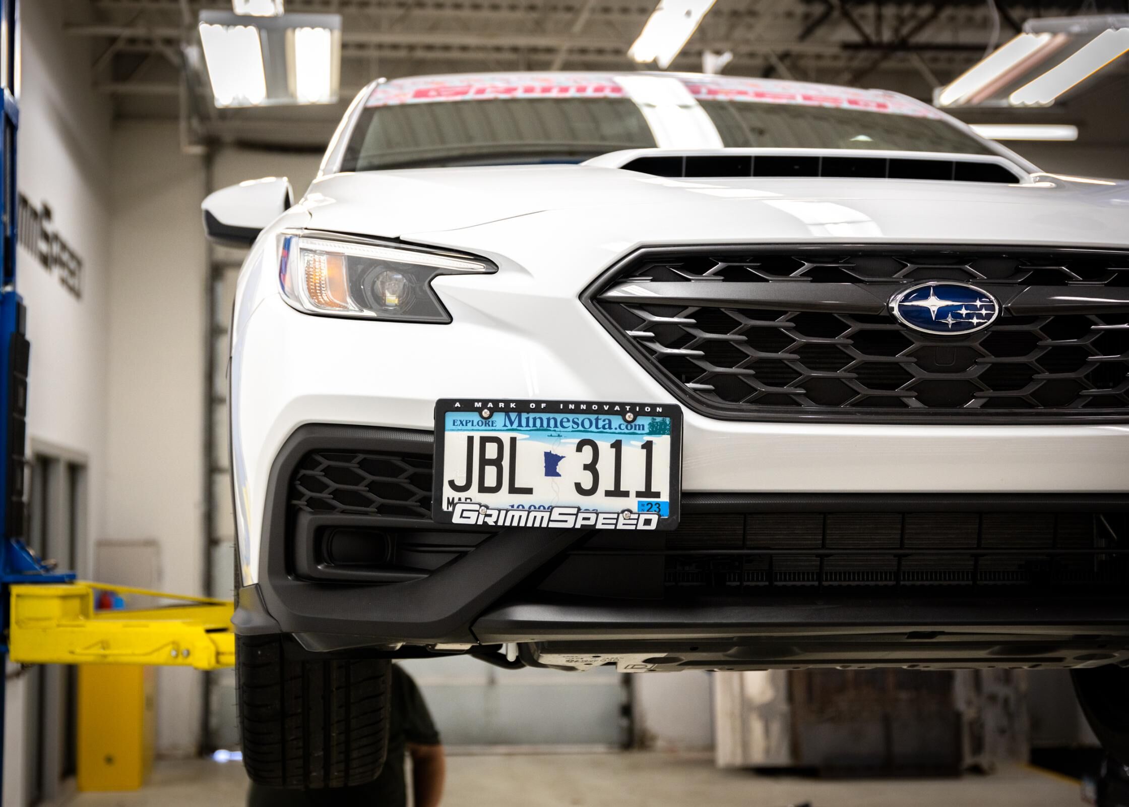 2018-2024 Subaru Crosstrek License Plate Relocation Kit by GrimmSpeed