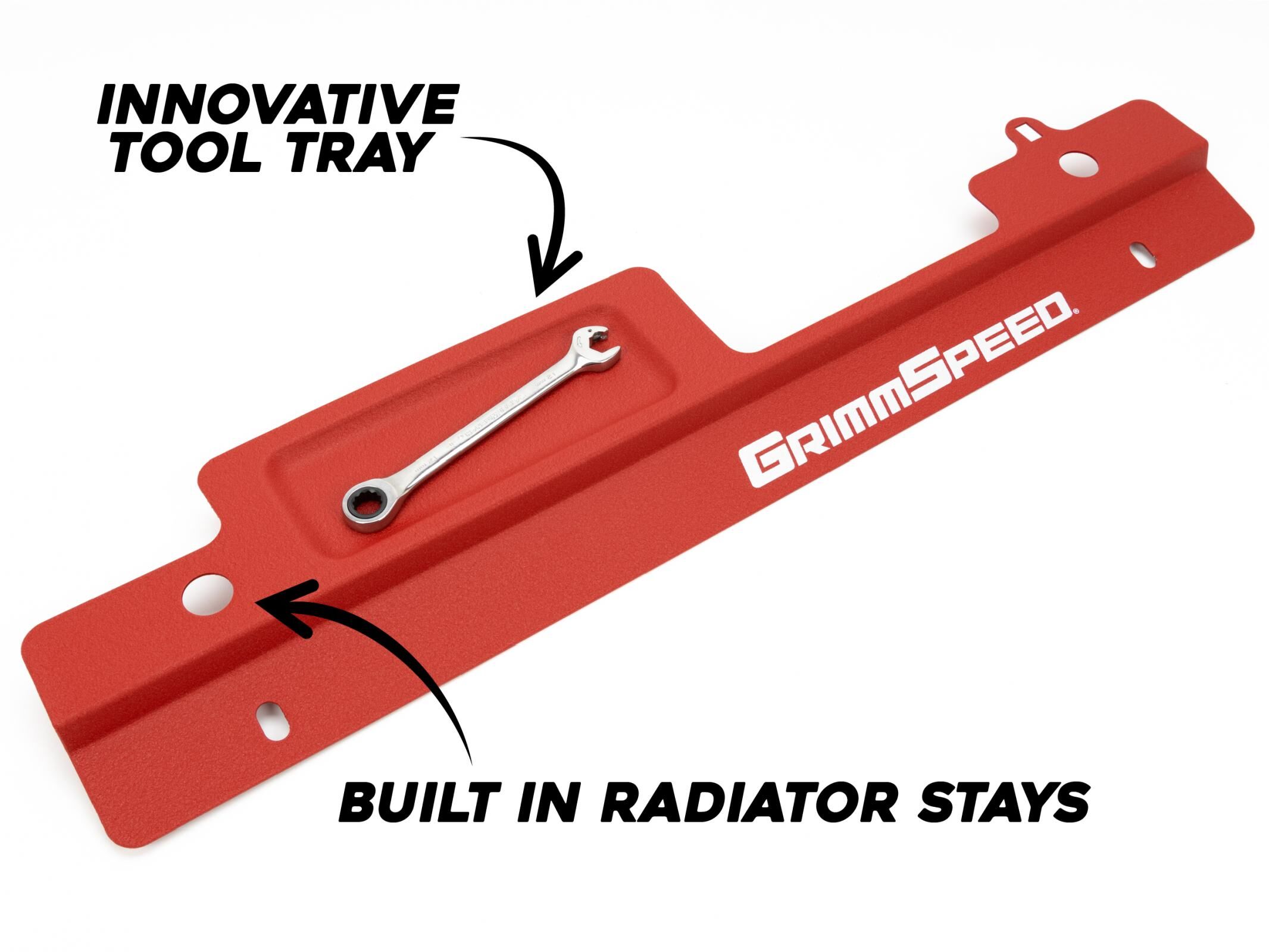 2002-2007 Subaru Impreza WRX Radiator Shroud Red by GrimmSpeed