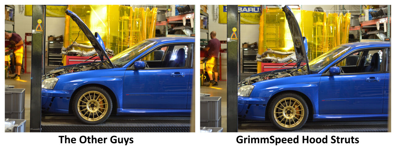 2003-2008 Subaru Forester Hood Struts High Lift by GrimmSpeed