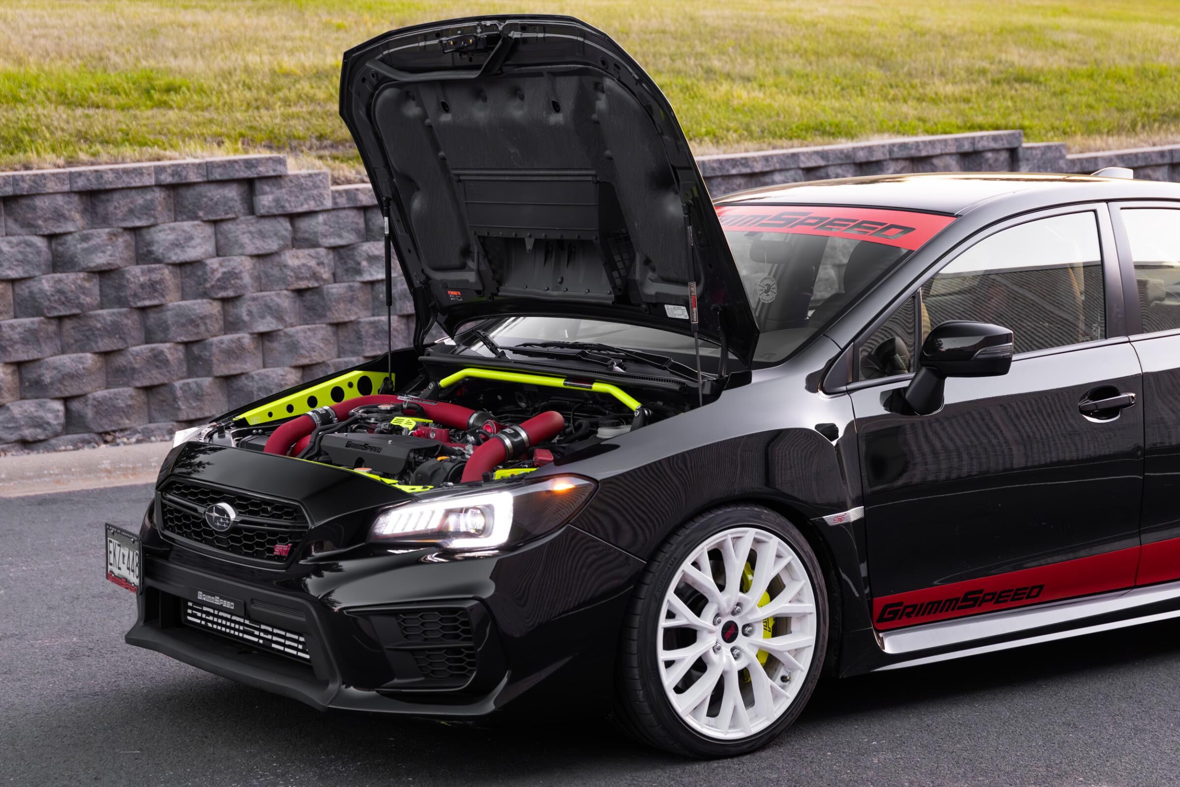 2015-2024 Subaru WRX Hood Struts High Lift 15+ by GrimmSpeed