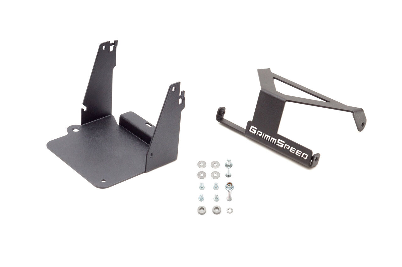 2015-2021 Subaru WRX STI Lightweight Battery Mount Kit Red by GrimmSpeed - 121034