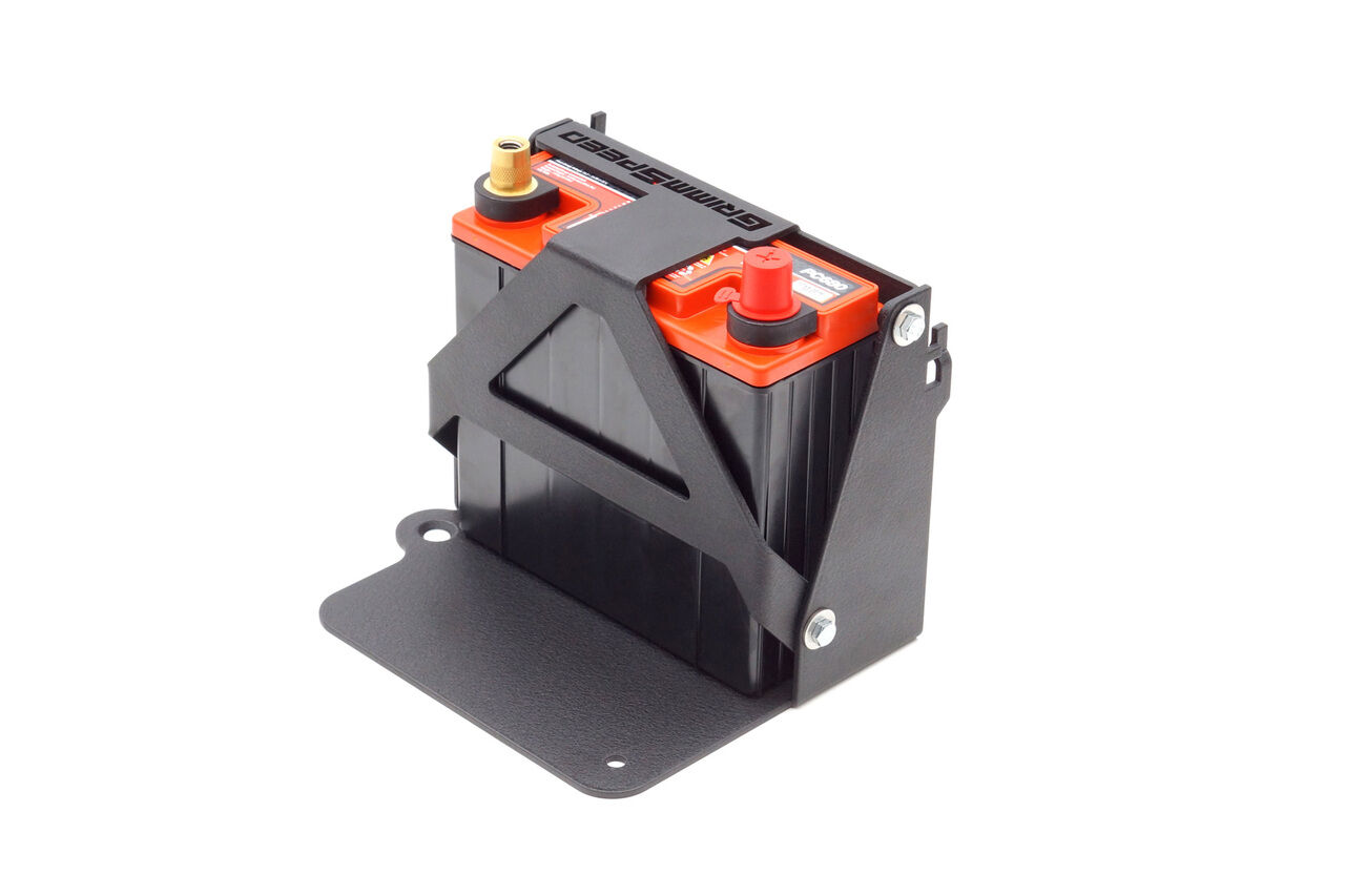 2015-2021 Subaru WRX STI Lightweight Battery Mount Kit Red by GrimmSpeed